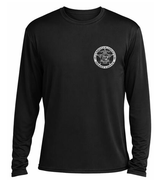 Black Cooling Performance Long Sleeve with full color graphics