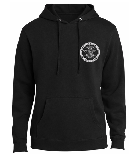Black Fleece Hoodie with full color graphics